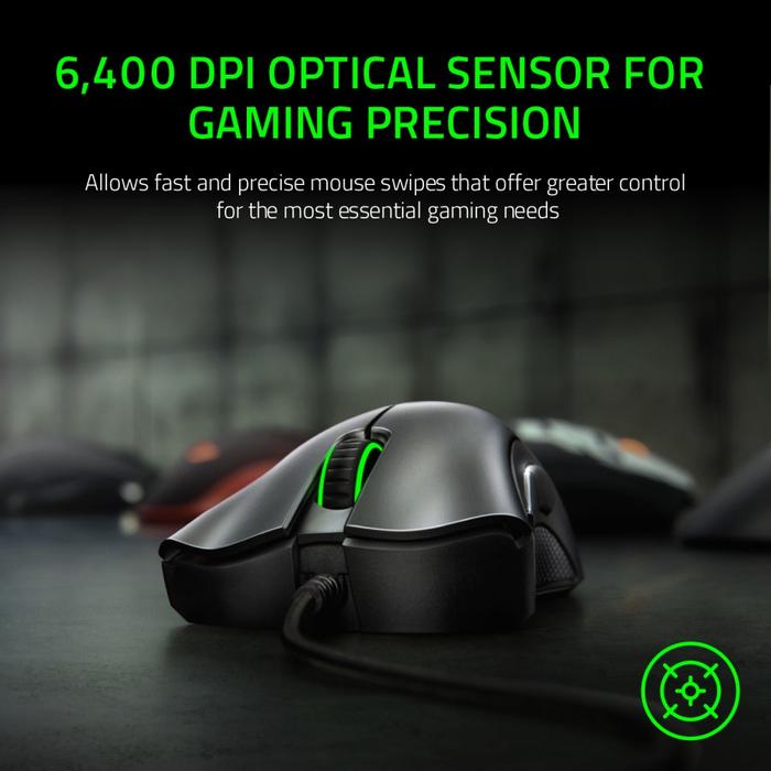 RAZER Deathadder Essential Wired Gaming Mouse Black