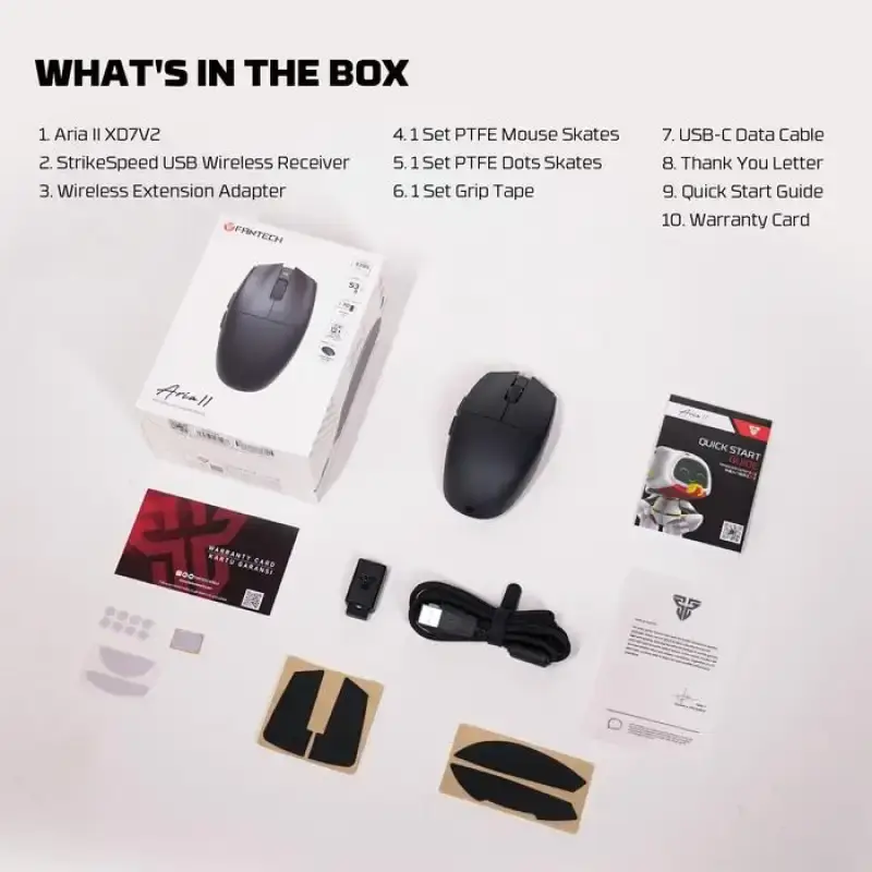 FANTECH ARIA II XD7V2 Gaming Mouse White