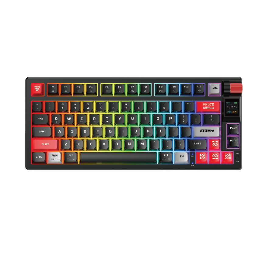 FANTECH ATOM PRO 79 MK917 WIRELESS MECHANICAL KEYBOARD BLACK RED