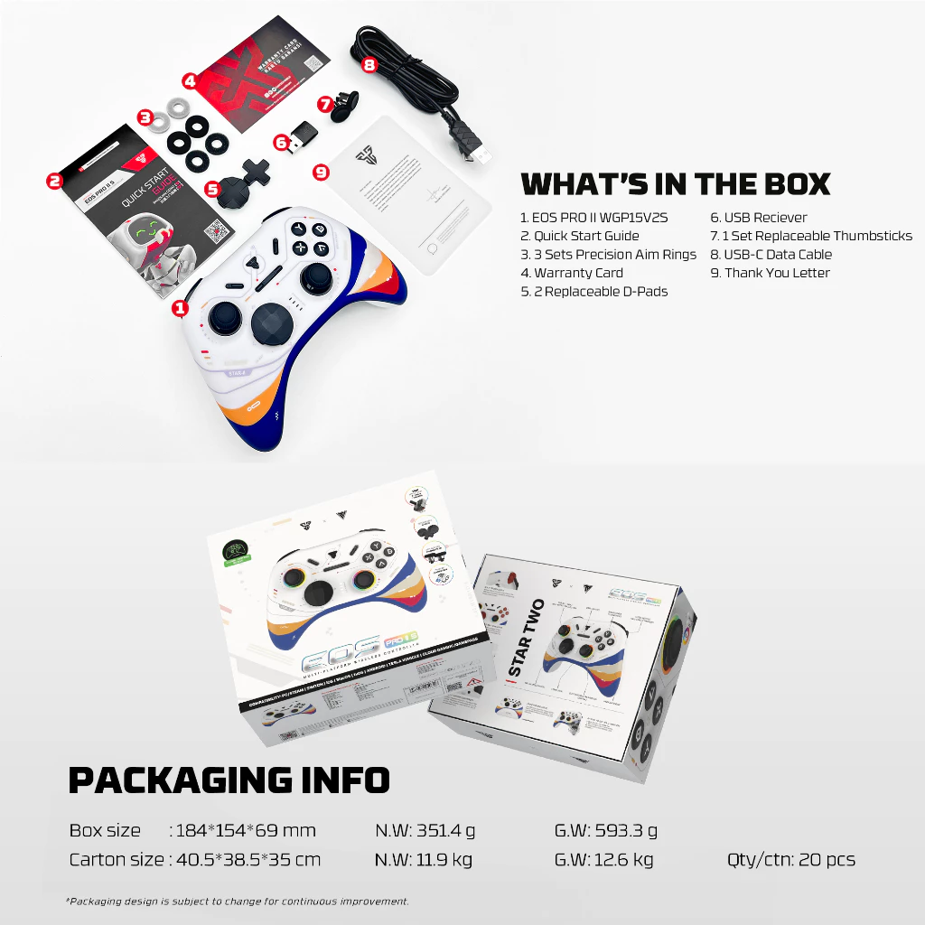 FANTECH EOS PRO WGP15V2S Gamepad STAR II White