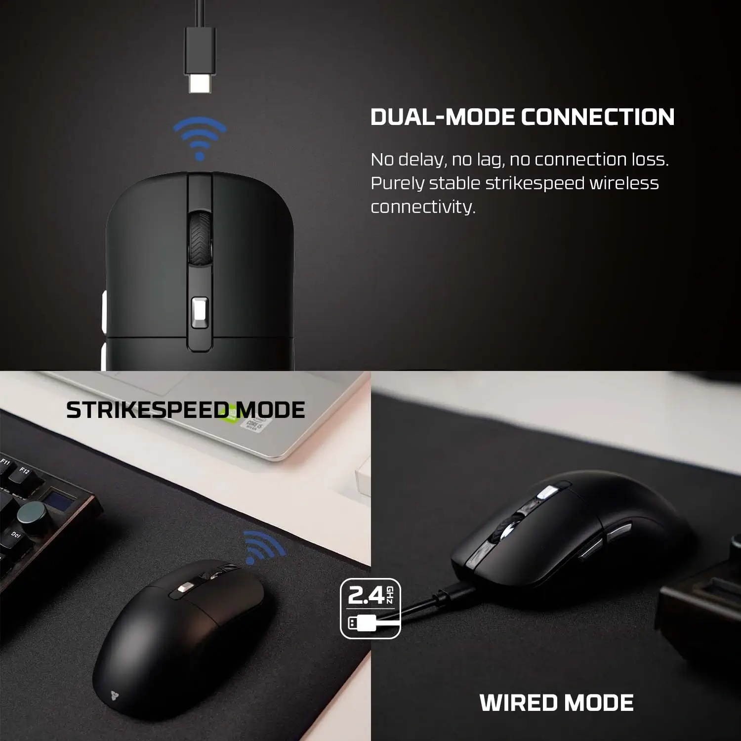 FANTECH KANATA S WG9S Wireless Gaming Mouse - Black