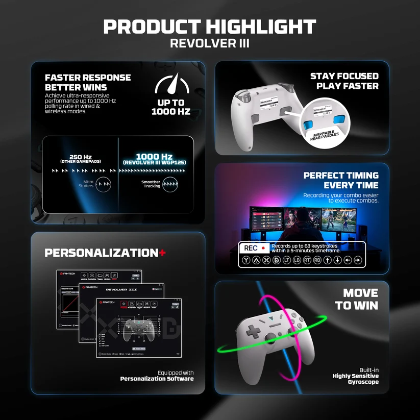FANTECH REVOLVER III WGP12S Gamepad White