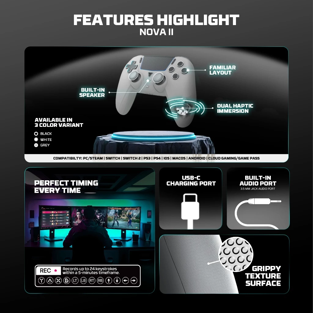 Fantech NOVA II WGP16 Gamepad Wireless Black