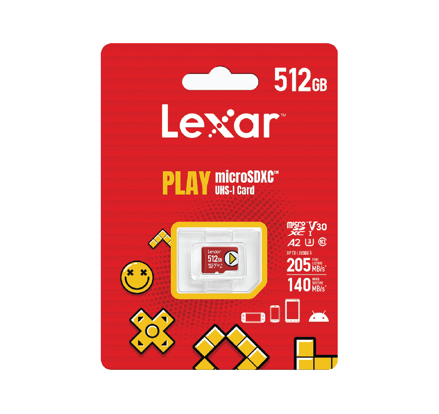 LEXAR PLAY MICRO SDXC C10, A2, UHS-IU3,V30 - 512GB