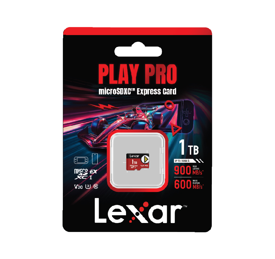 LEXAR PLAY PRO MICRO SDXC SD 7.1 EXPRESS CARD UHS-I V30 900mb600mb - 1TB