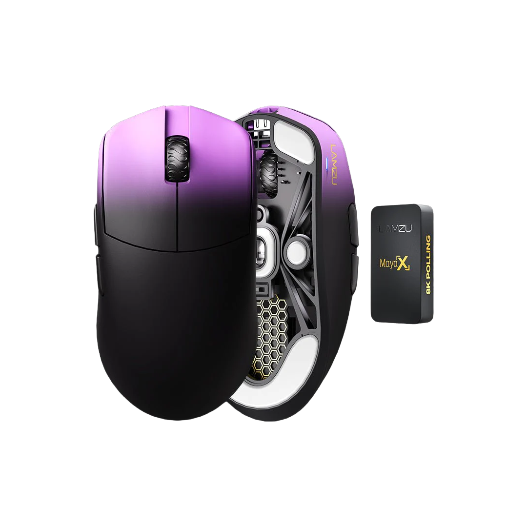 Lamzu Maya X Purple Shadow Wireless Gaming Mouse 8K