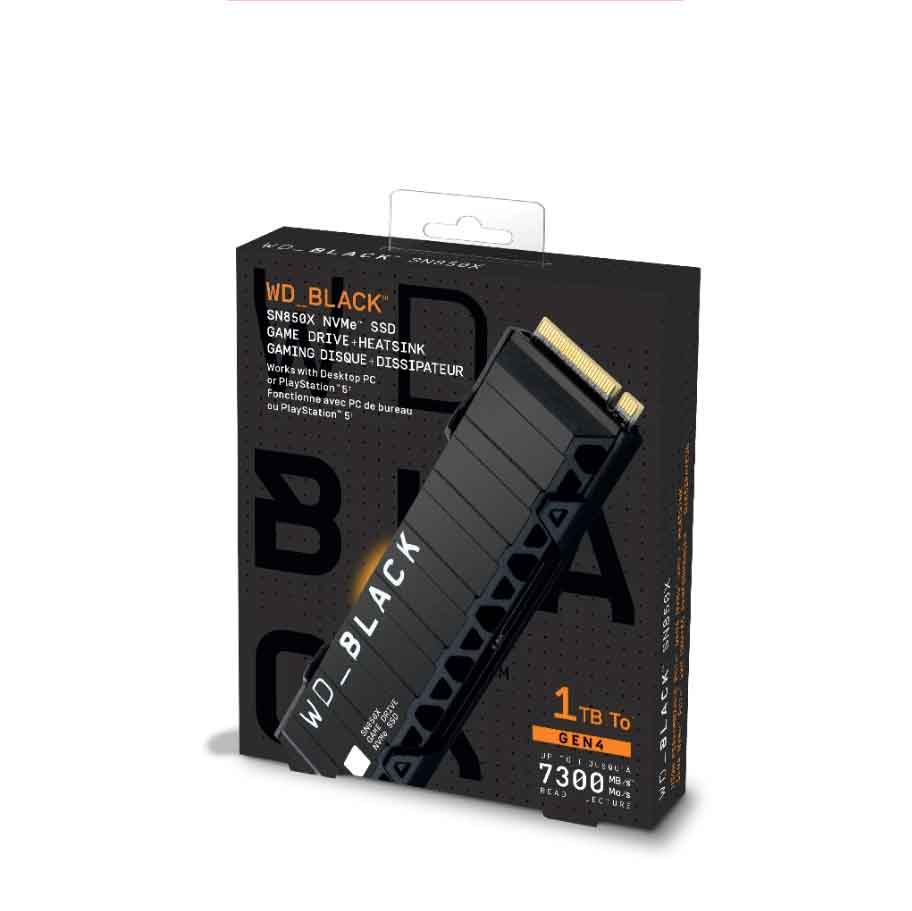 SANDISK WD BLACK SN850X NVME SSD 1TB WITH HEATSINK