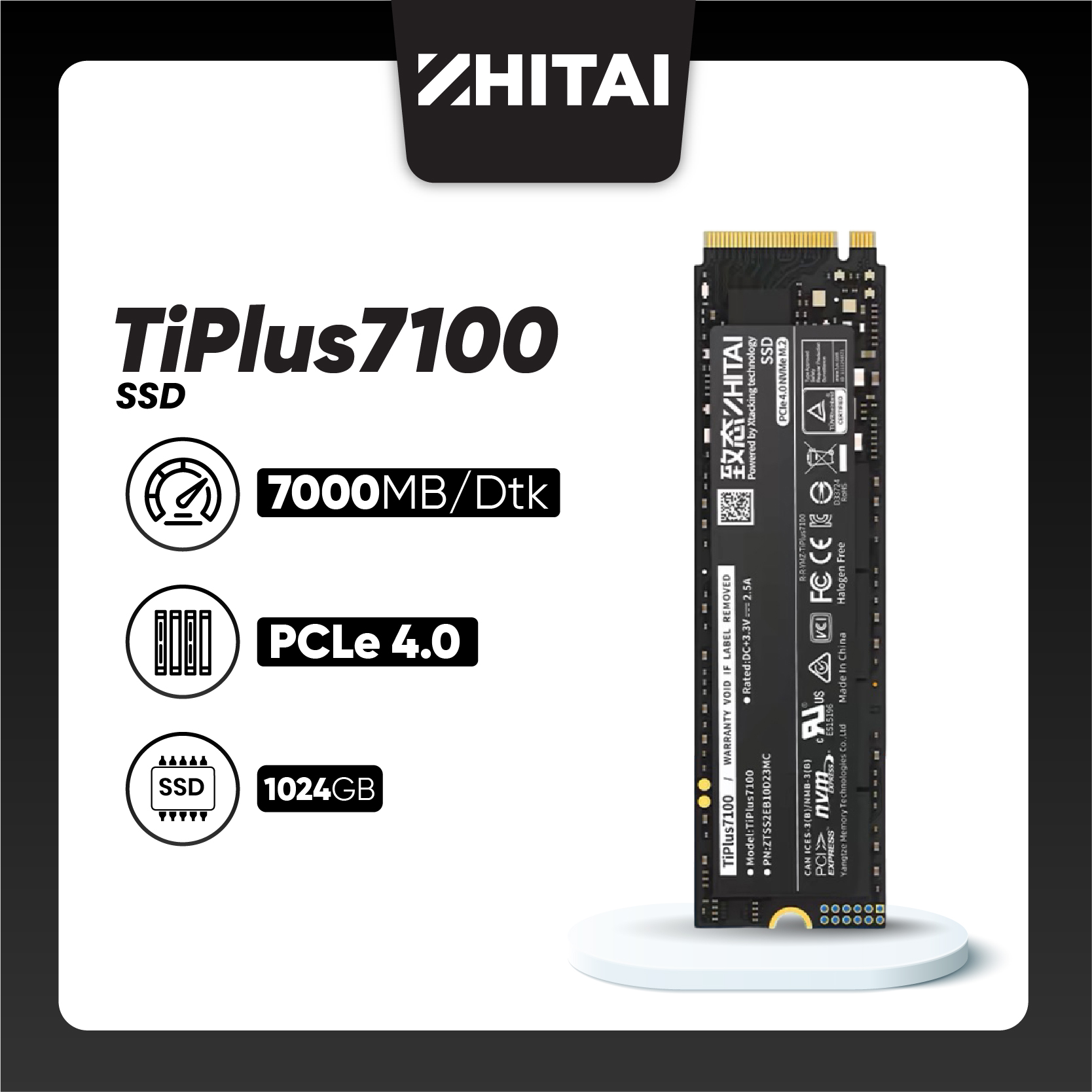 Zhitai TiPlus 7100 SSD 1024GB