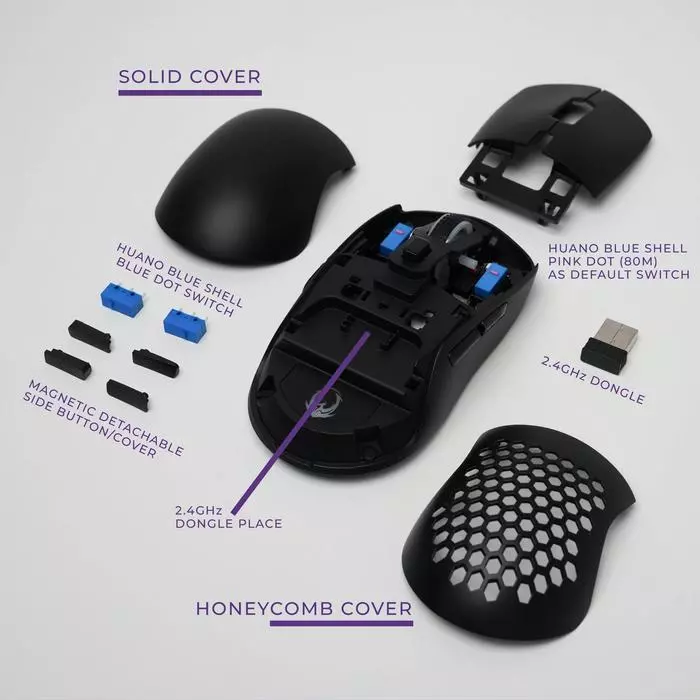 RYUNIX KOJIN MX10 Mouse Gaming Wireless Black