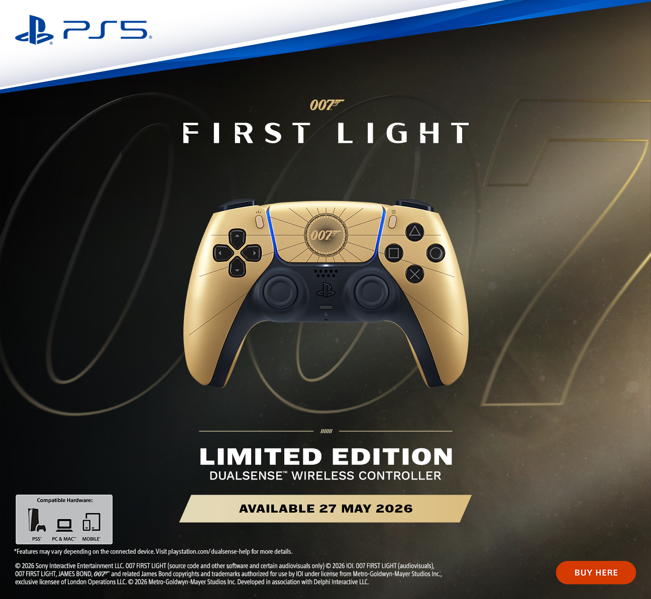 DualSense 007 First Light Limited Edition - PREORDER