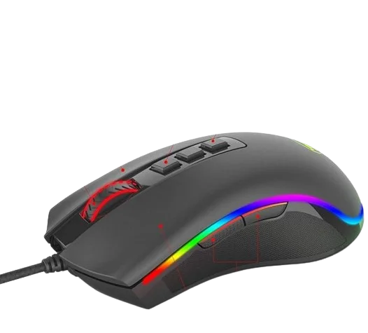 Redragon COBRA M711 Wired Gaming Mouse - Black