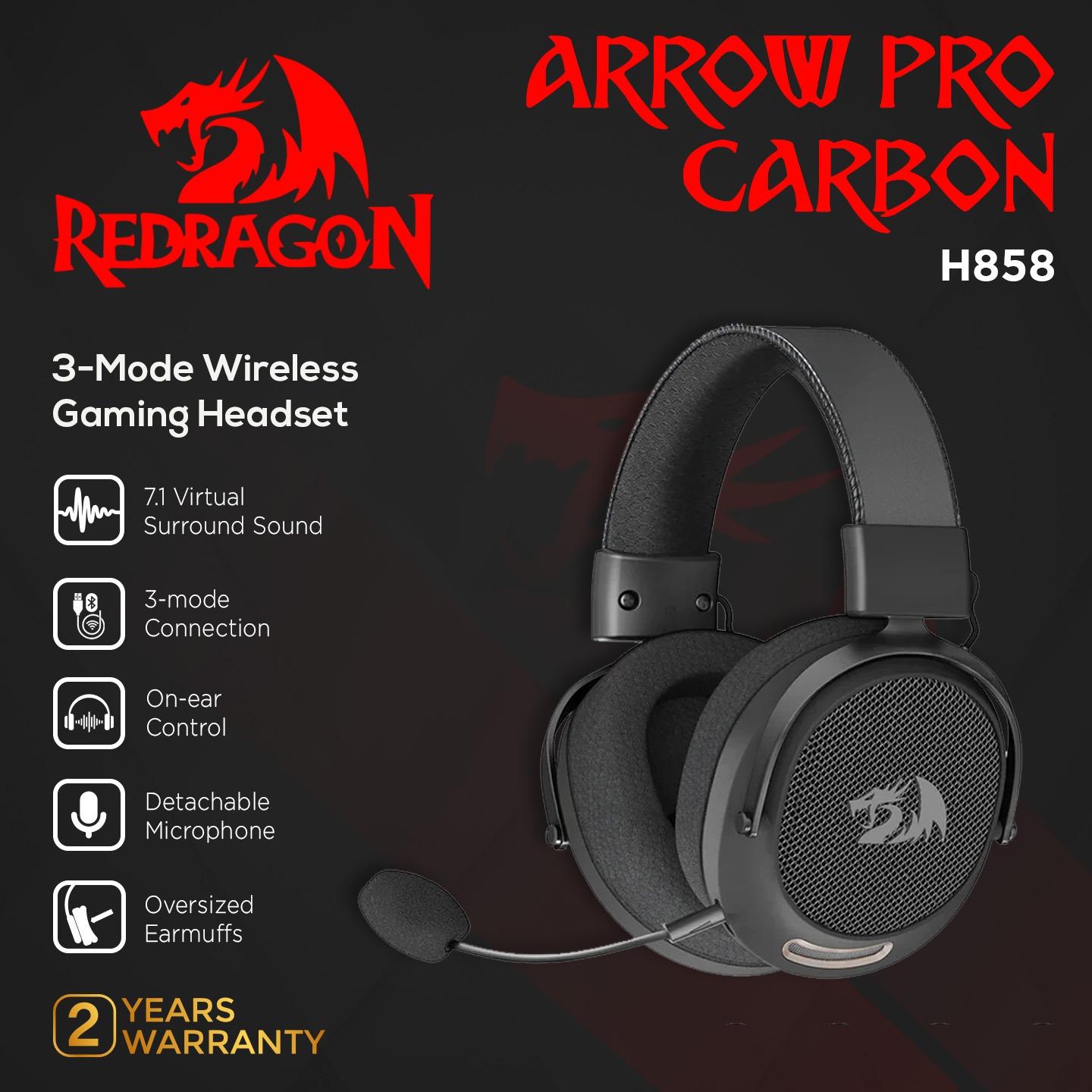 REDRAGON Arrow Pro Carbon H858 Headset Black