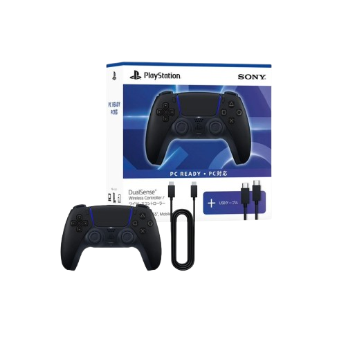 PS5 DualSense Wireless Controller Midnight Black & USB Cable