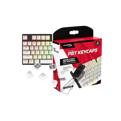 HYPERX PBT KEYCAPS FULL KEY SET WHITE