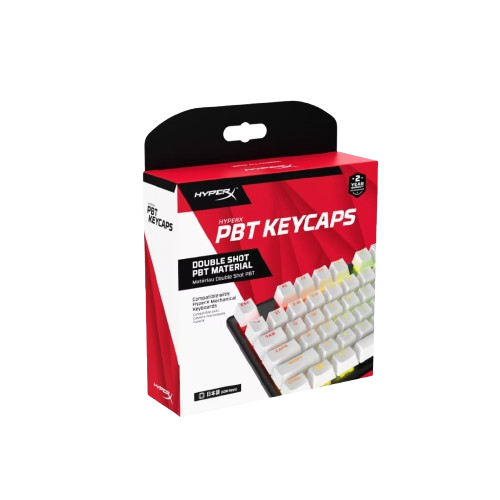 HYPERX PBT KEYCAPS FULL KEY SET WHITE