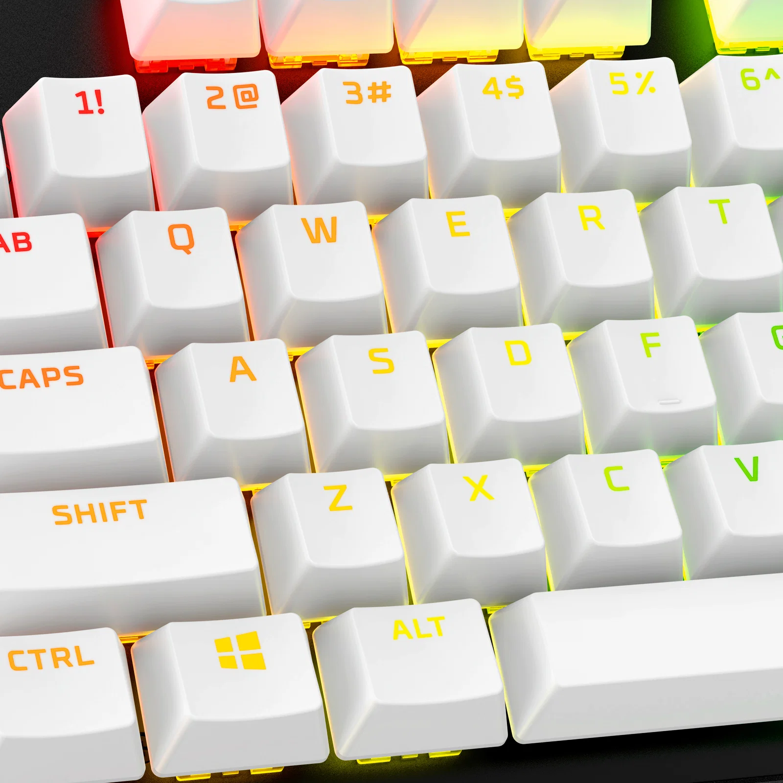HYPERX PBT Krycaps Fll Key Set White