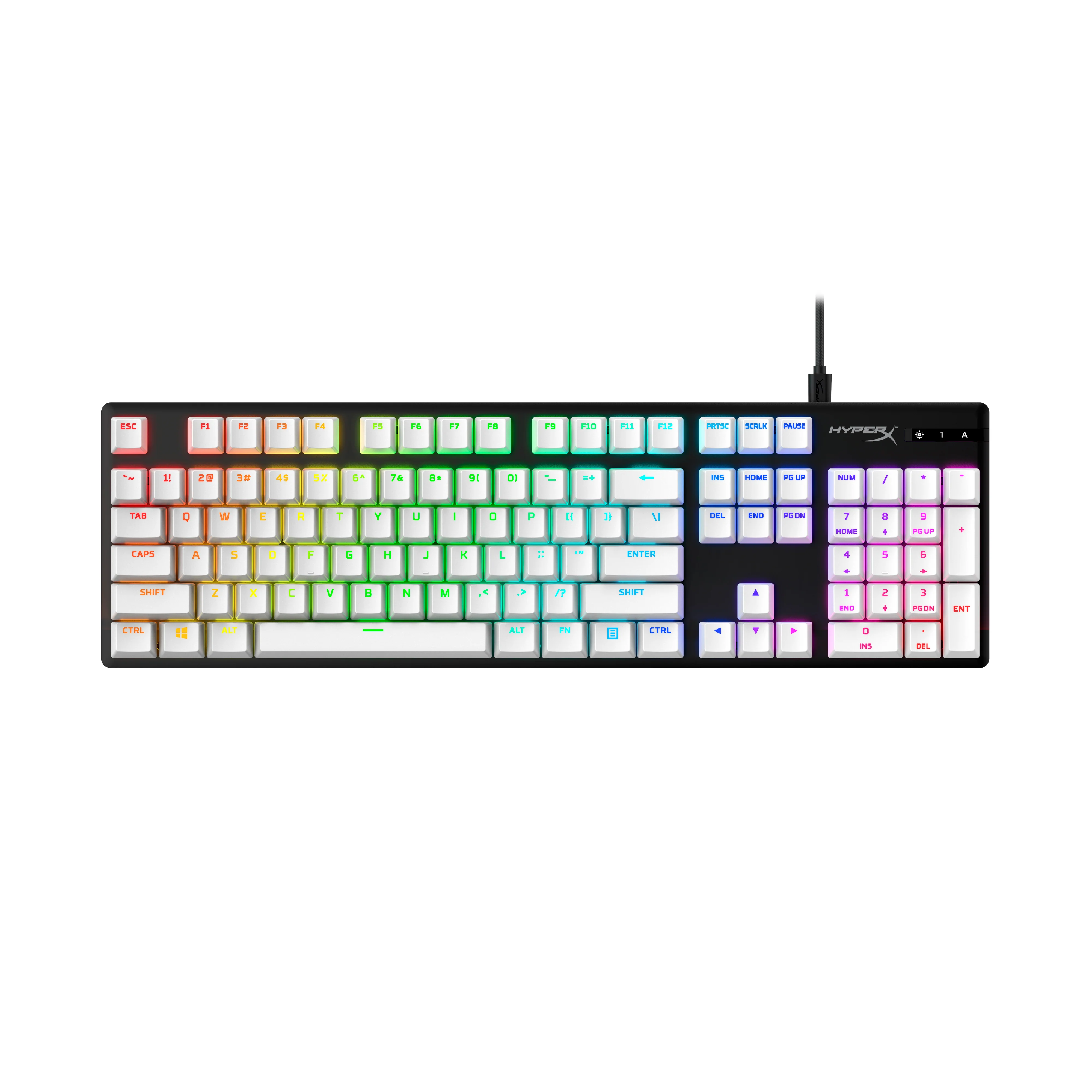 HYPERX PBT Krycaps Fll Key Set White