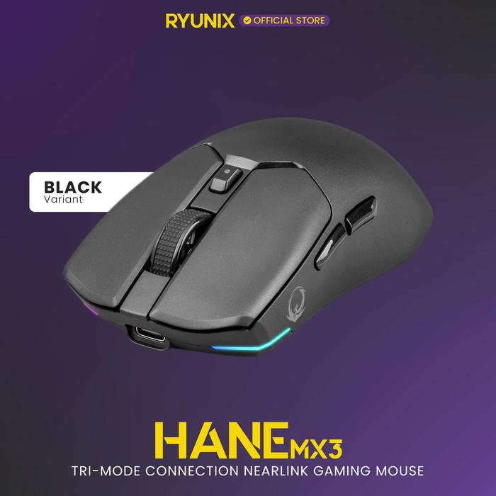 RYUNIX Nearlink HANE MX3 Wireless Mouse - Black