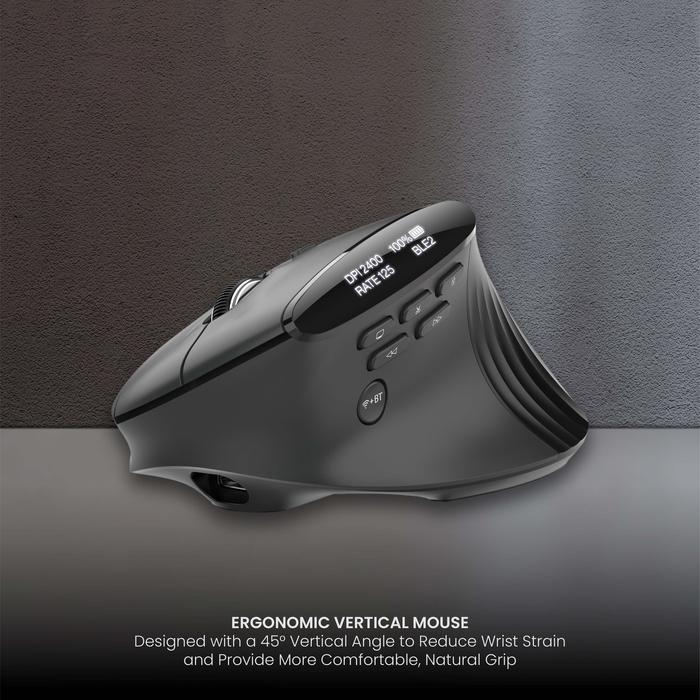 RYUNIX ARAKA MX4 Vertical Mouse 3Mode - Black