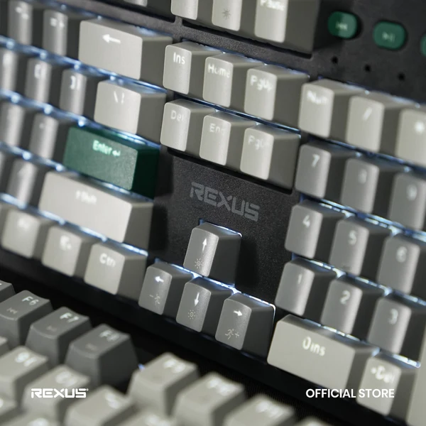 Keyboard Gaming Mechanical REXUS KX5 V2 Light Grey Blue