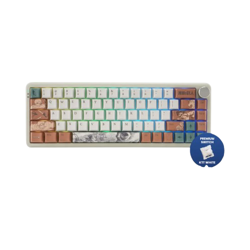 KEYBOARD MECHA AETHER AOT EDITION A-65 KTT WHITE SW