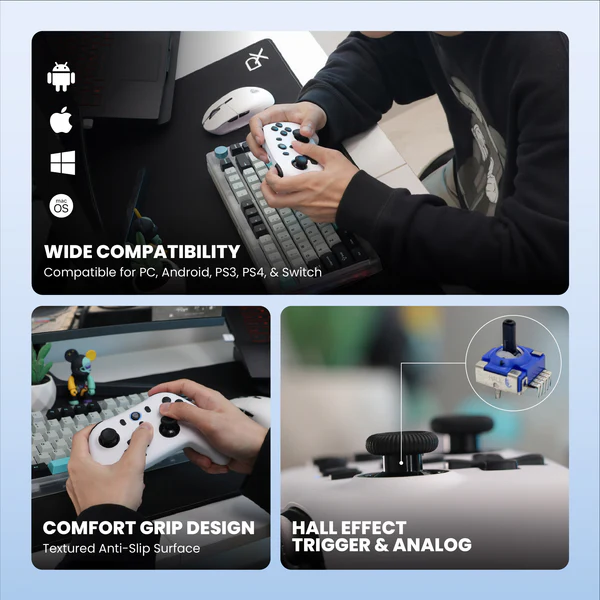 Gamepad REXUS Wireless ASTA GX150 V2 White