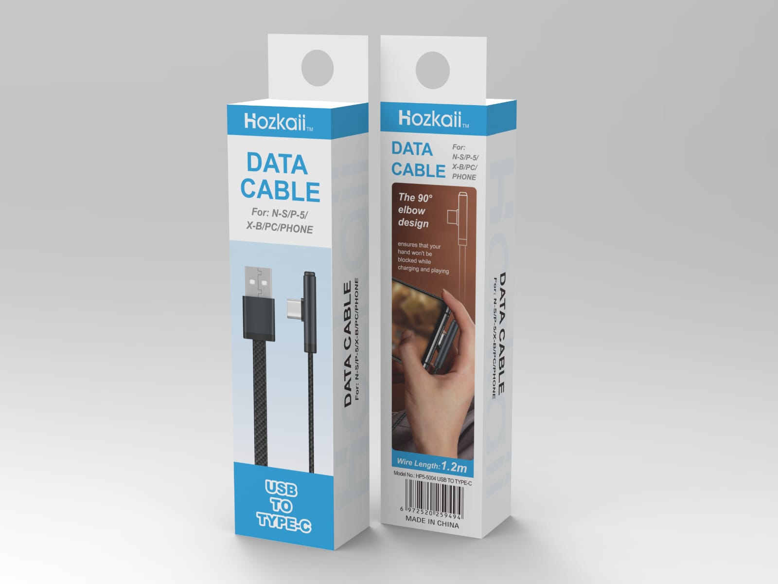 HOZKAII Data Cable USB to Type C