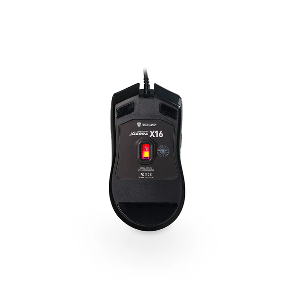 REXUS  XIERRA X16 RGB 7200DPI Mouse Gaming - Black