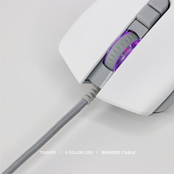 REXUS G23 7D USB 3200DPI Mouse Gaming White