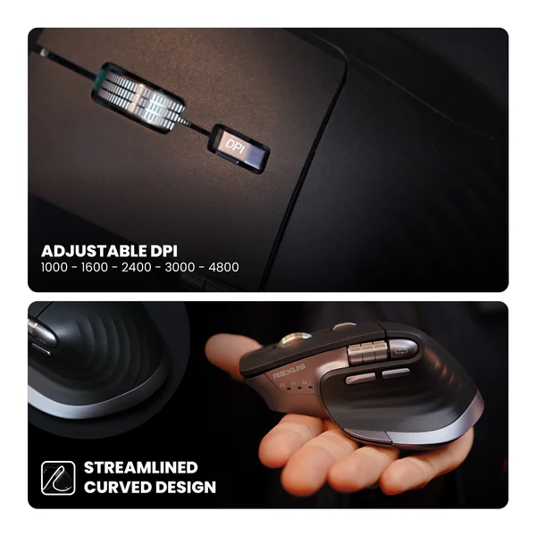 REXUS Flow QZ30 Mouse Office Wireless Black