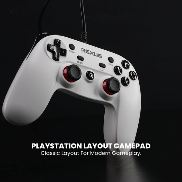 Gamepad REXUS GLADIUS GX1 White