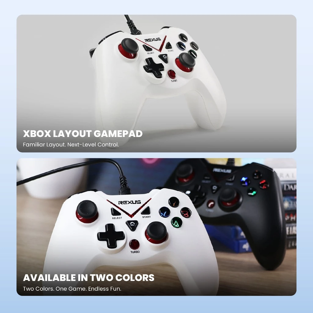 Gamepad REXUS GLADIUS GX2 White
