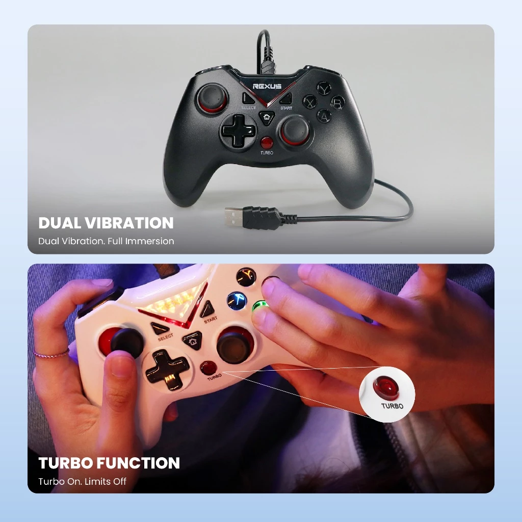 Gamepad REXUS GLADIUS GX2 White