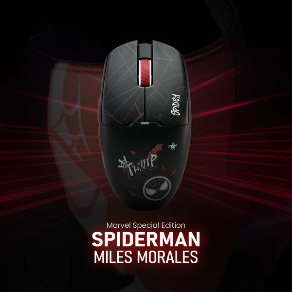 REXUS RIVA RX120 Marvel Edition Mouse Gaming Wireless - Miles Morales