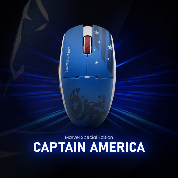REXUS RIVA RX120 Marvel Edition Mouse Gaming Wireless Captain America