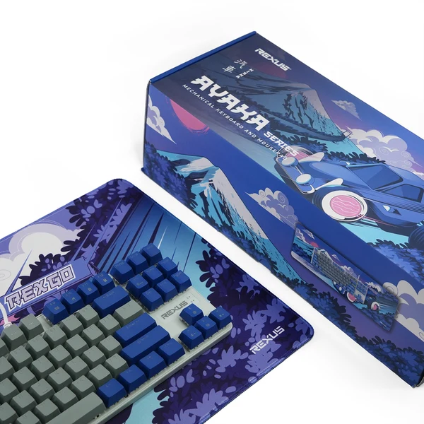 Keyboard REXUS AYAKA Series TKL KG10 Kisha Red