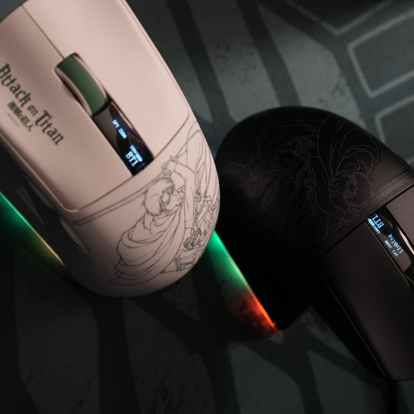 REXUS Sable RX-140 Mouse Gaming Wireless Attack on Titan - White
