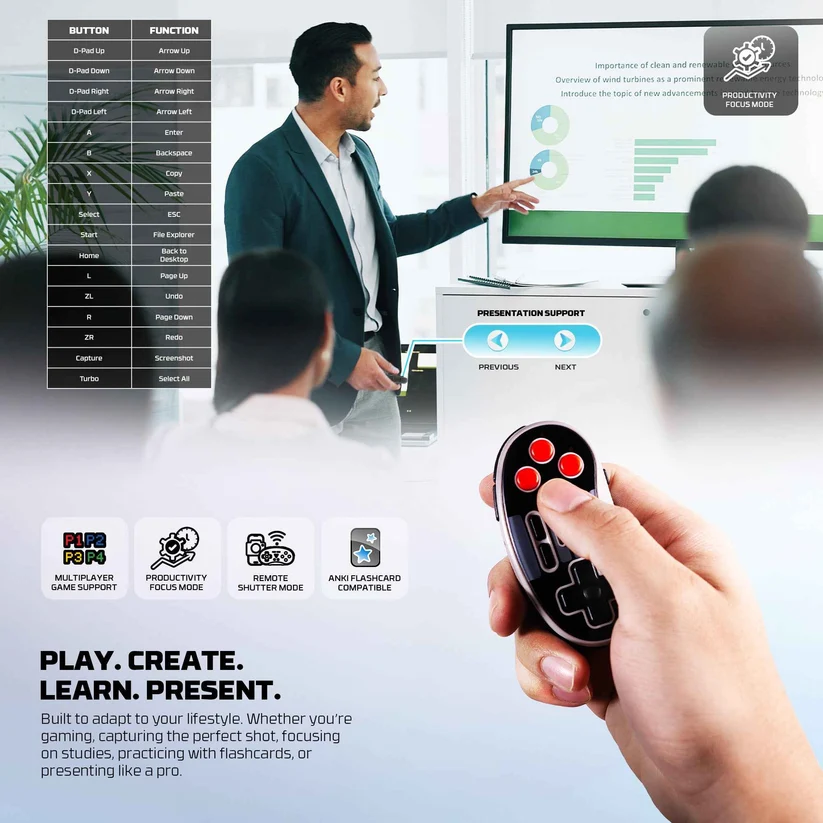 Fantech Mini Gamepad Wireless EOS Mini WGP17 - Black
