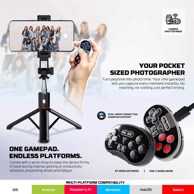 Fantech Mini Gamepad Wireless EOS Mini WGP17 - Blue
