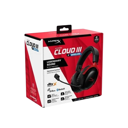 HYPERX CLOUD III S WIRELESS BLACK-RED