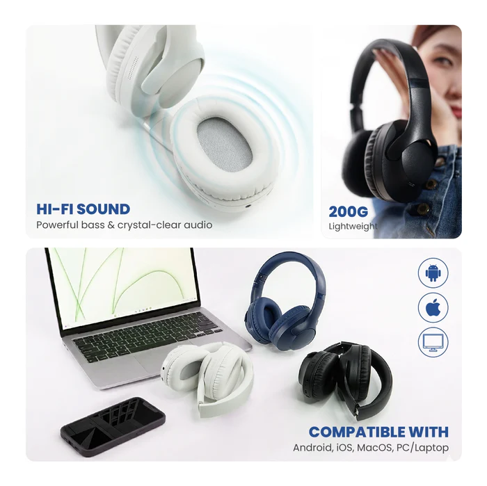 REXUS Metro M2 Wireless Headset Bluetooth - Black