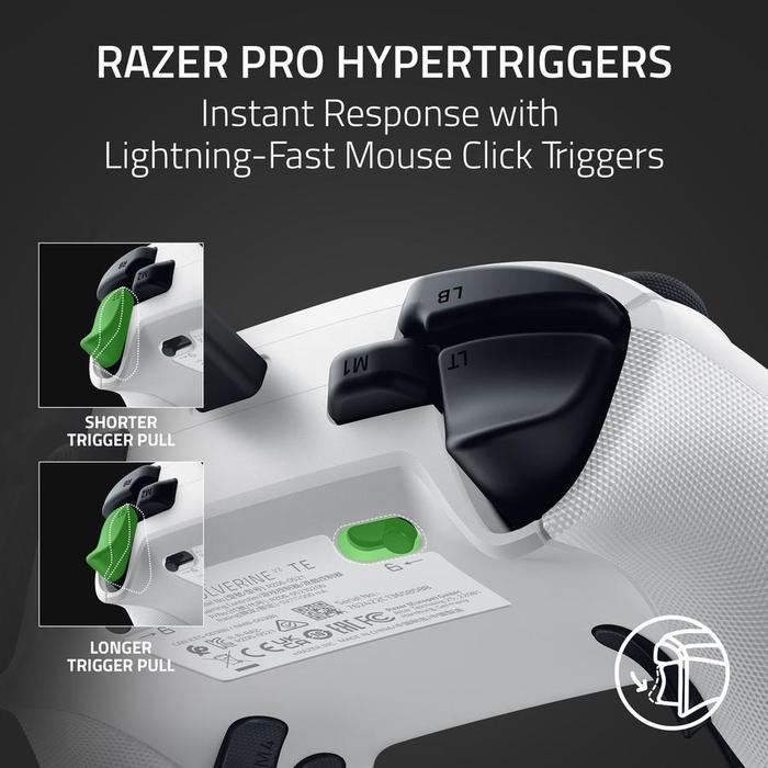 Razer Wolverine V3 Tournament Edition Wired Gaming White