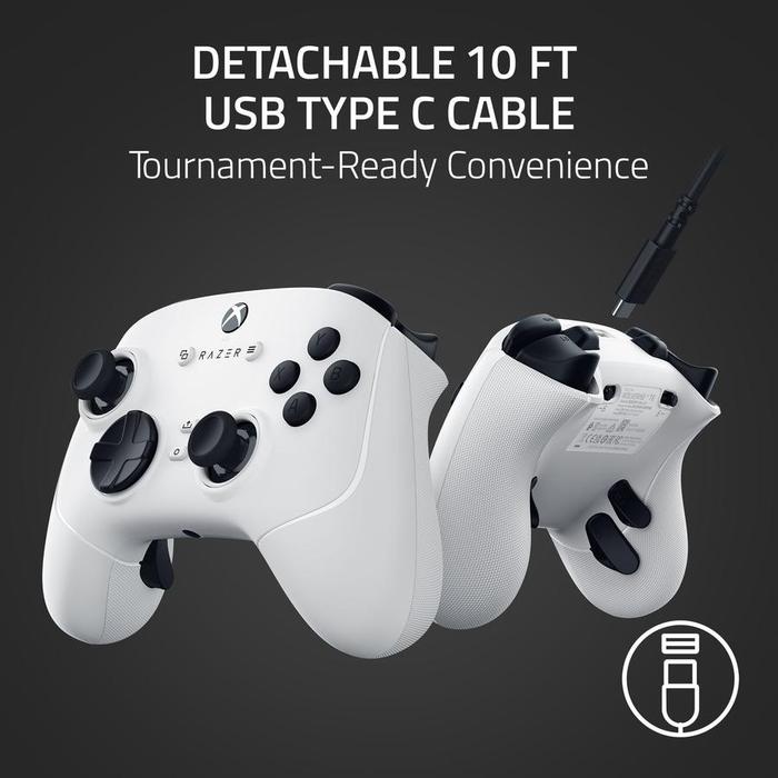 Razer Wolverine V3 Tournament Edition Wired Gaming White
