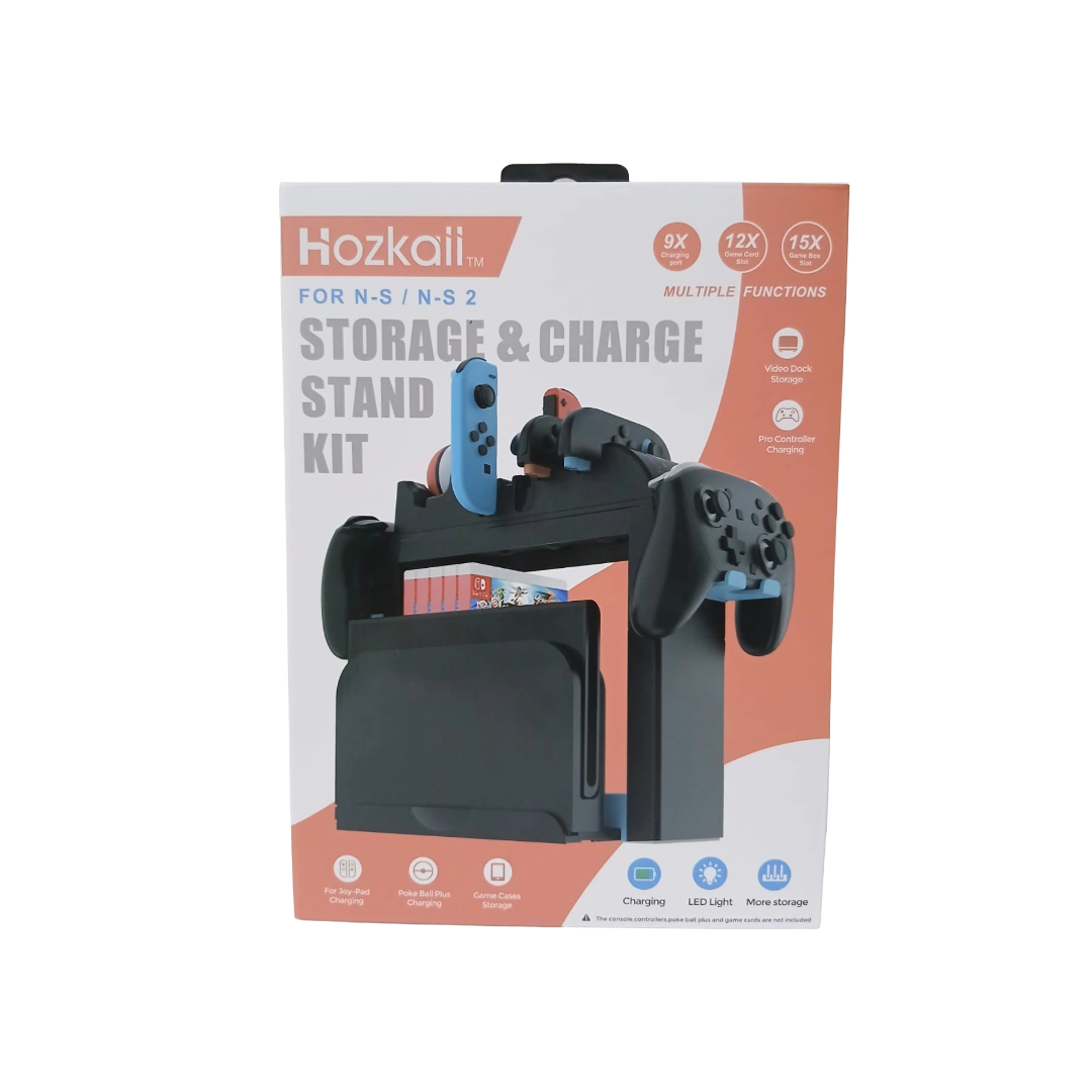 HOZKAII Storage & Charger Stand Kit for Switch HS-6102