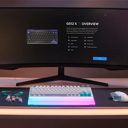 LOGITECH G512 X 75 Gaming Keyboard White