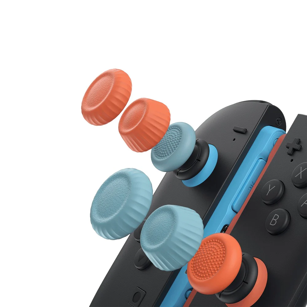 JSAUX Nintendo Switch 2 Thumb Grip Set Orange Blue GP0404