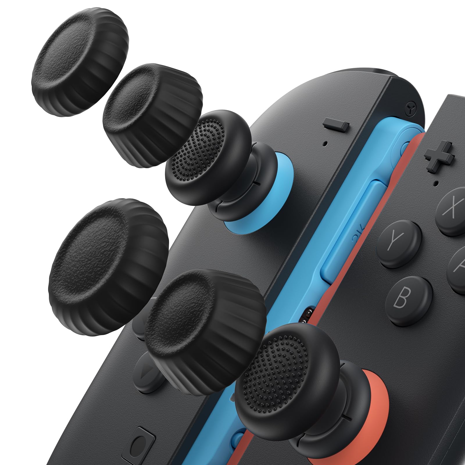 JSAUX Nintendo Switch 2 Thumb Grip Set Black GP0404