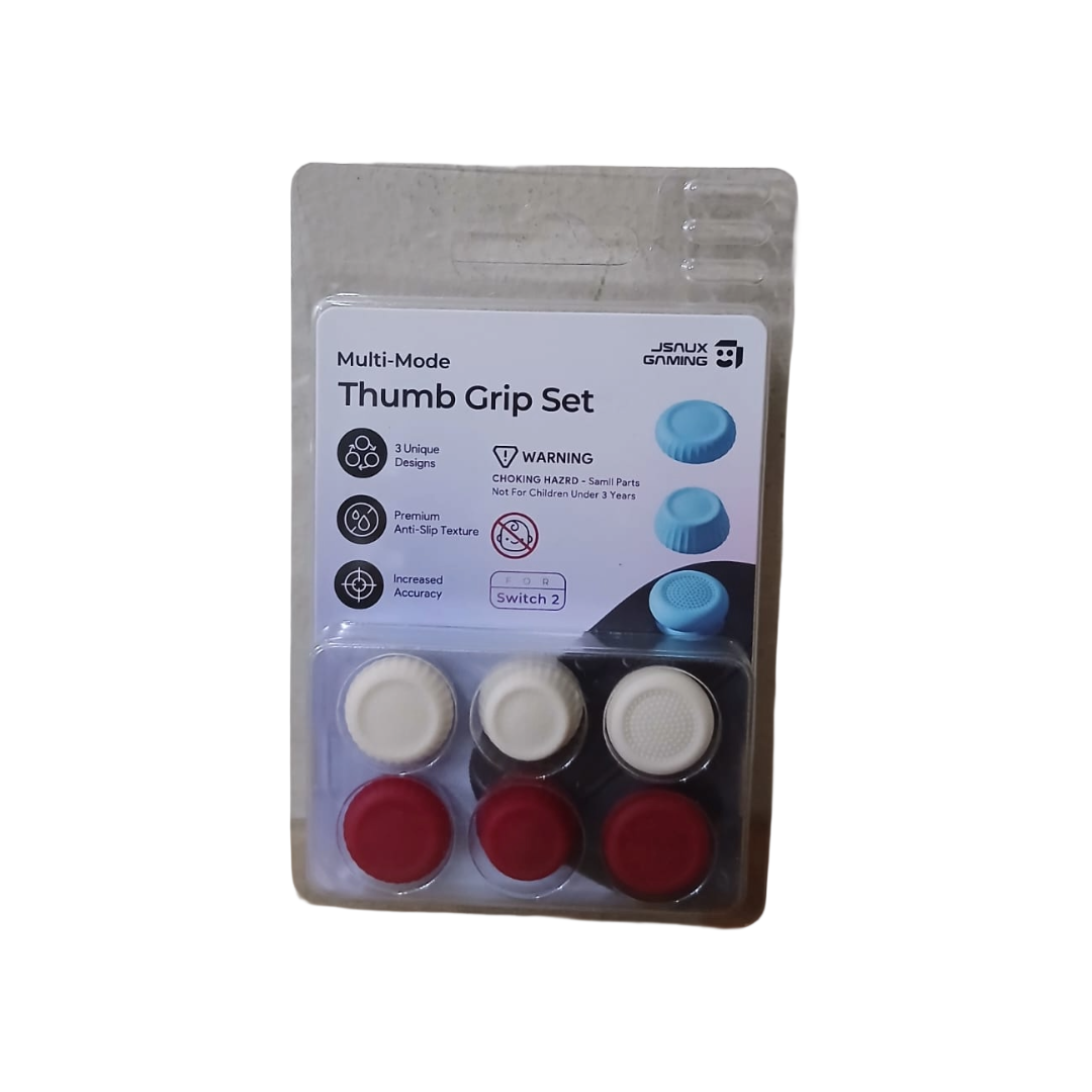 Jsaux Nintendo Switch 2 Thumb Grip Set Red Beige GP0404