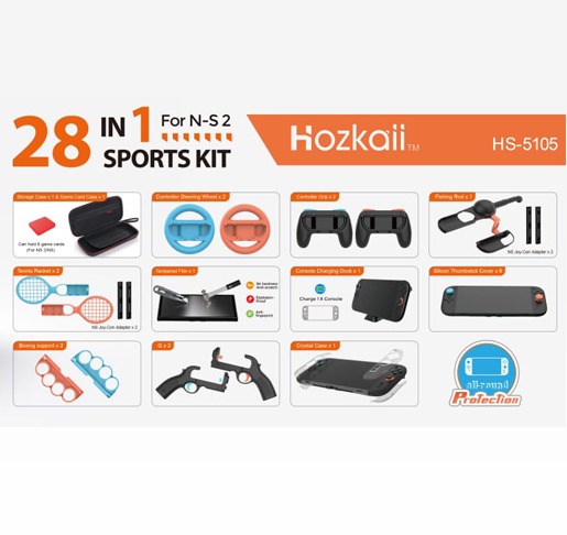 HOZKAII 28 IN 1 Super Kit for Nintendo Switch 2 HS-5105