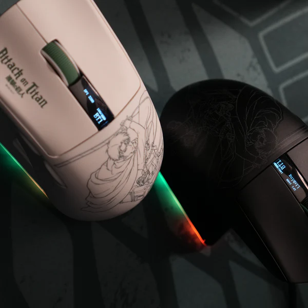 REXUS Sable RX-140 Mouse Gaming Wireless Attack on Titan - Black